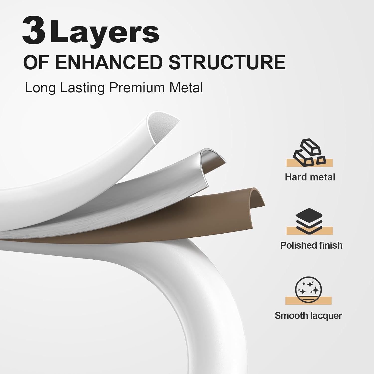 HBTower 3 Step Ladder,3 Step Stool for Adults Folding Step Stool with Cushioned Handle with Wide Anti-Slip Pedal Ergonomic Design