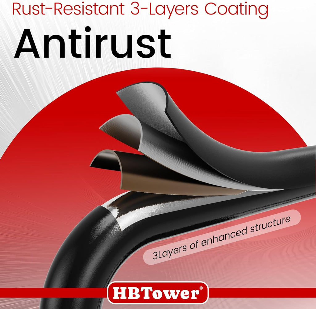 HBtower Step Ladder Sturdy, Heavy Duty Step Stool for Adults, Wide Anti-Slip Pedal Step Ladder Folding Step Stool for Home Kitchen Garage Outdoor (3 Step Ladder)